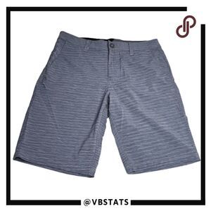 Volcom Men's True To This Space Dye Flat Front Active Golf Shorts Gray Size 32